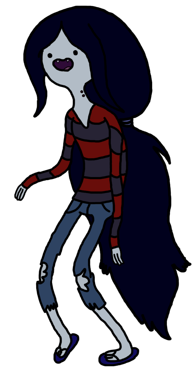 Cartoon Vampire Girl Walking