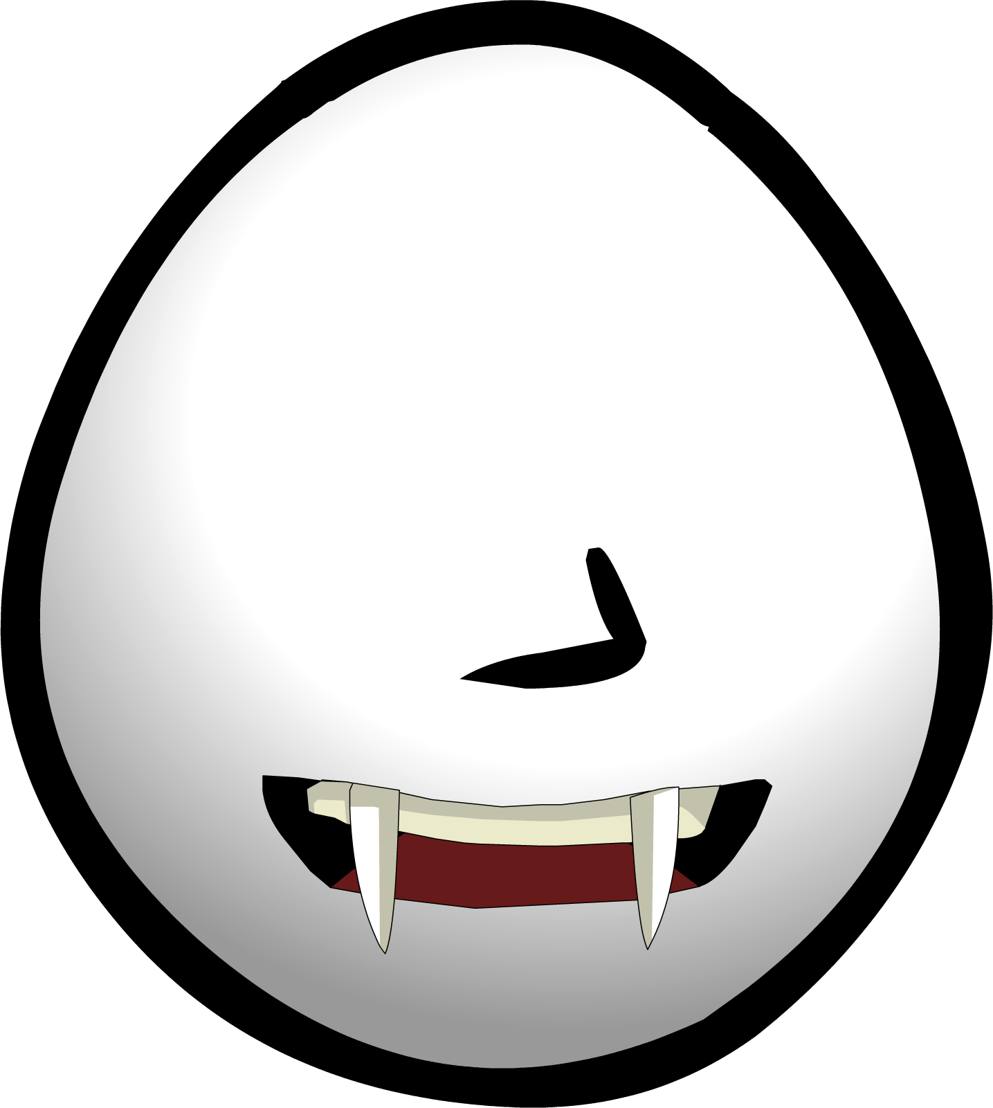 Cartoon Vampire Smiling Face