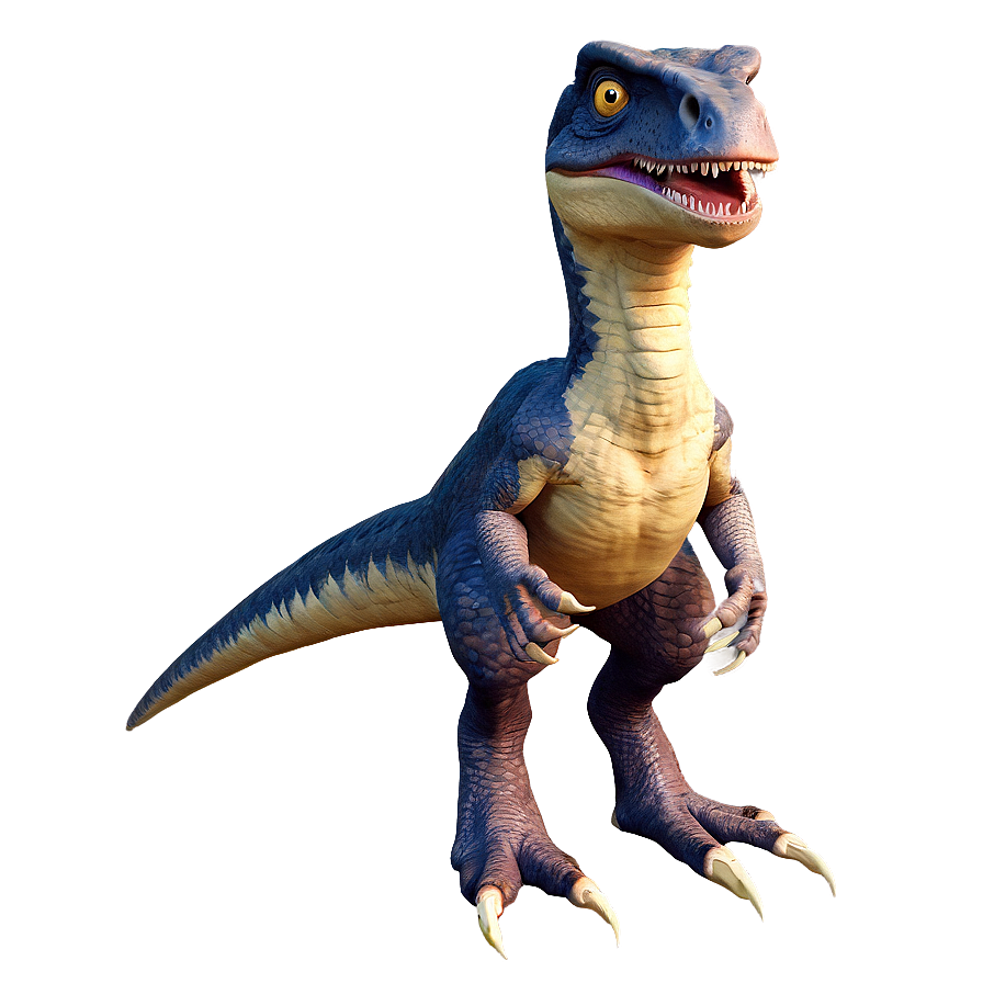 Cartoon Velociraptor Character Png Hck