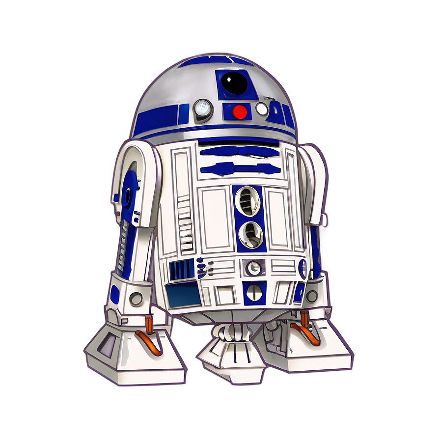 Cartoon Version R2d2 Clipart Png 63