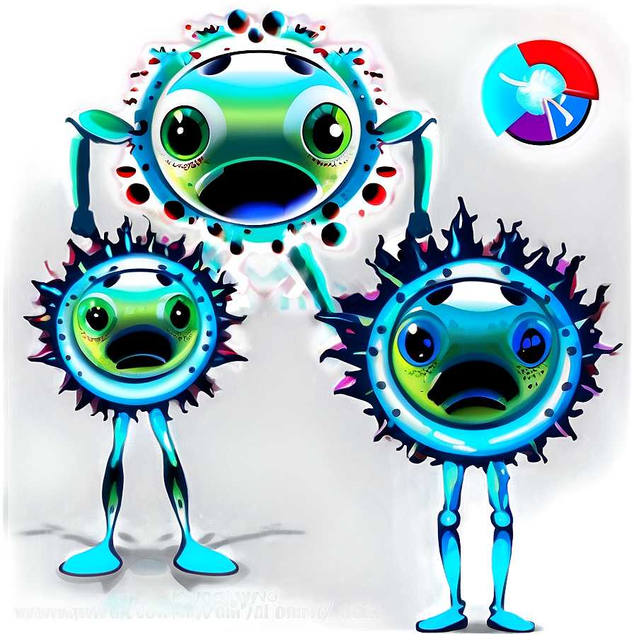 Cartoon Virus Family Png Tmn68