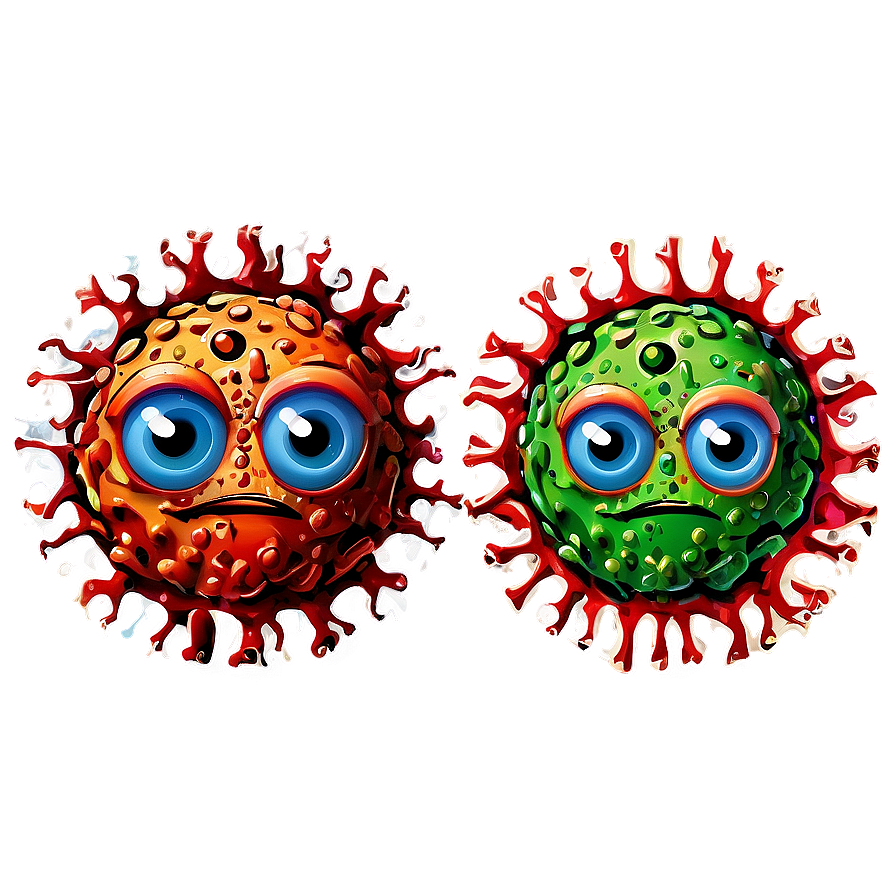 Cartoon Virus Family Png Xwb