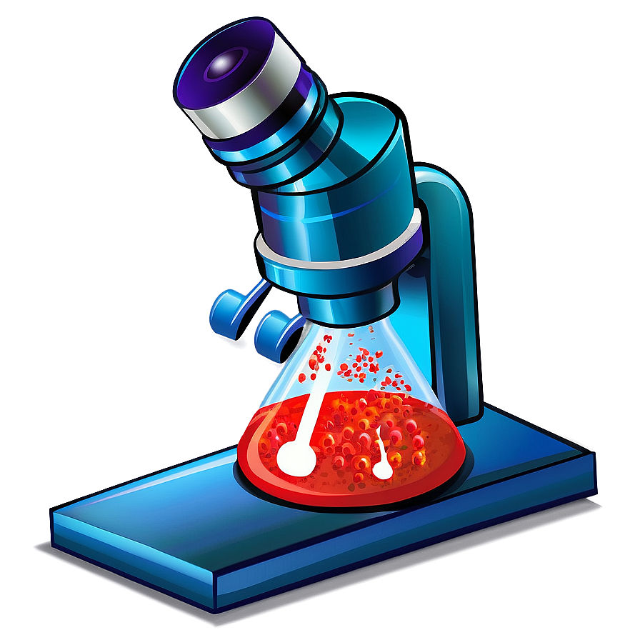 Cartoon Virus In Microscope Png Uii84