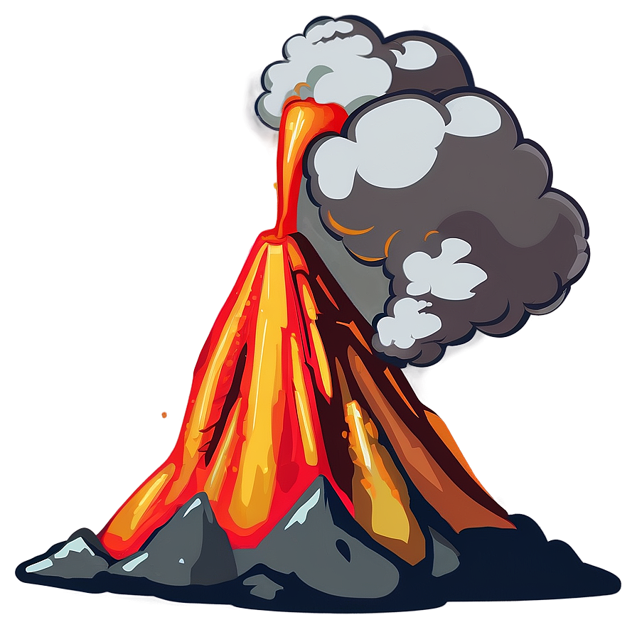 Cartoon Volcano Eruption Png Ggi9