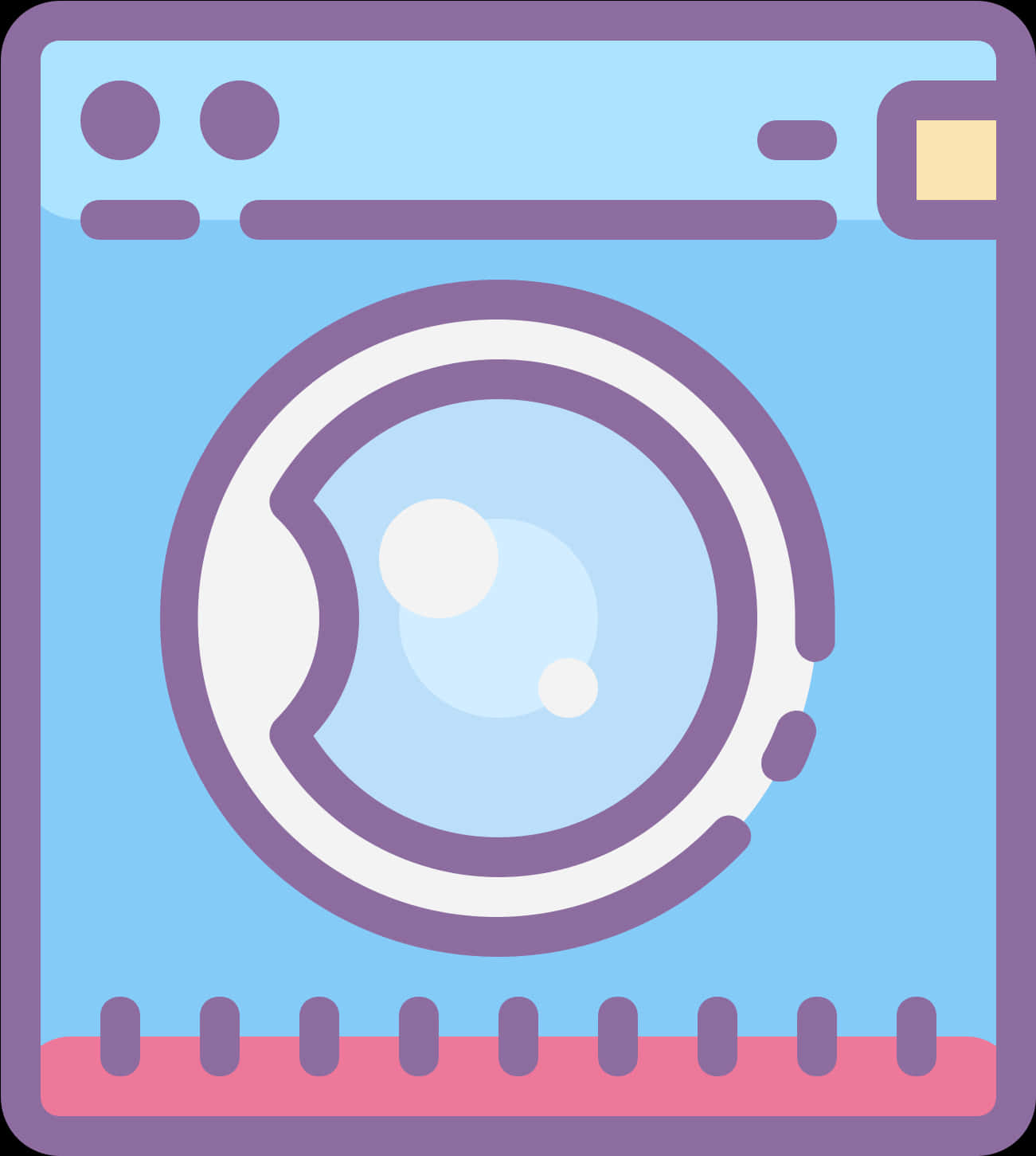 Cartoon Washing Machine Graphic