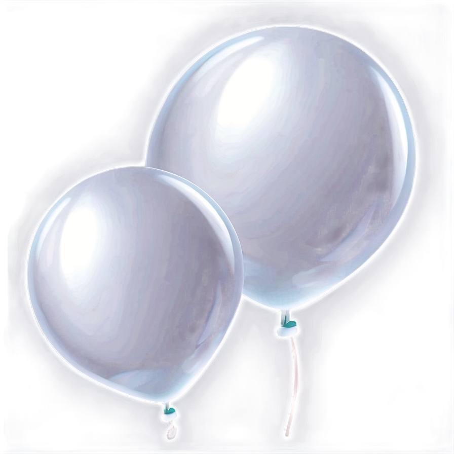 Cartoon White Balloon Png Rcd