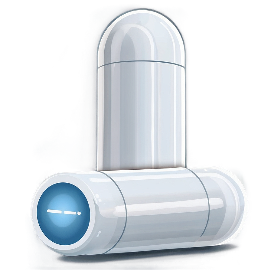 Cartoon White Capsule Png 06282024 Image