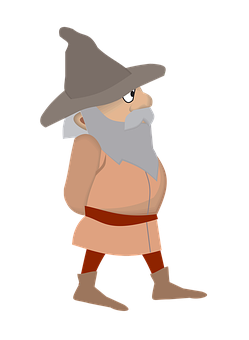 Cartoon Wizard Character