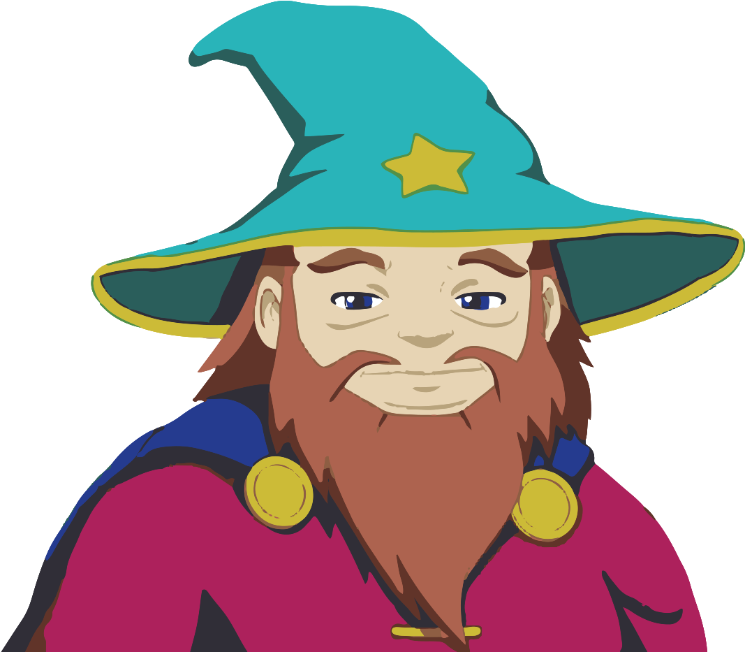 Cartoon Wizard Portrait