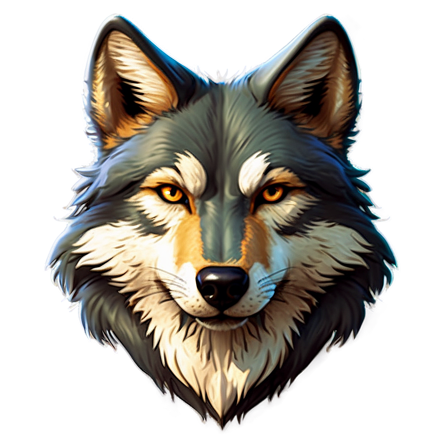 Cartoon Wolf Face Png 11