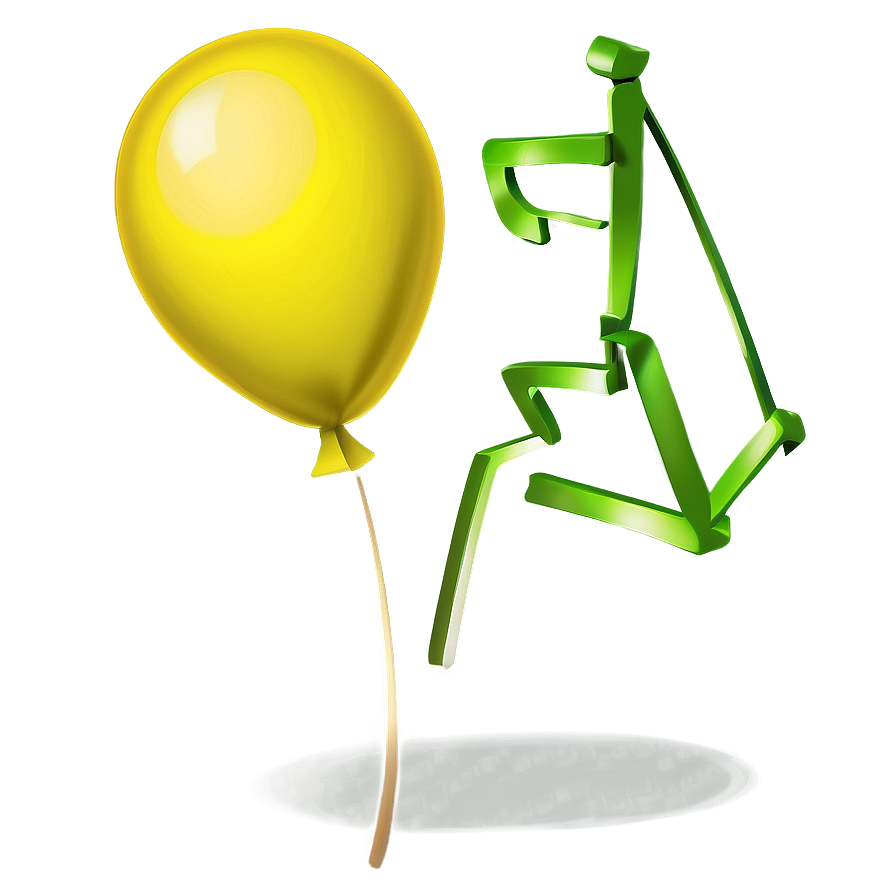 Cartoon Yellow Balloon Png 76