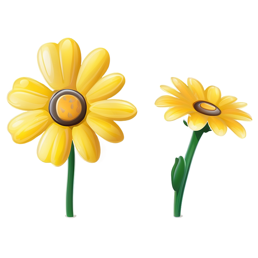 Cartoon Yellow Daisy Png 74