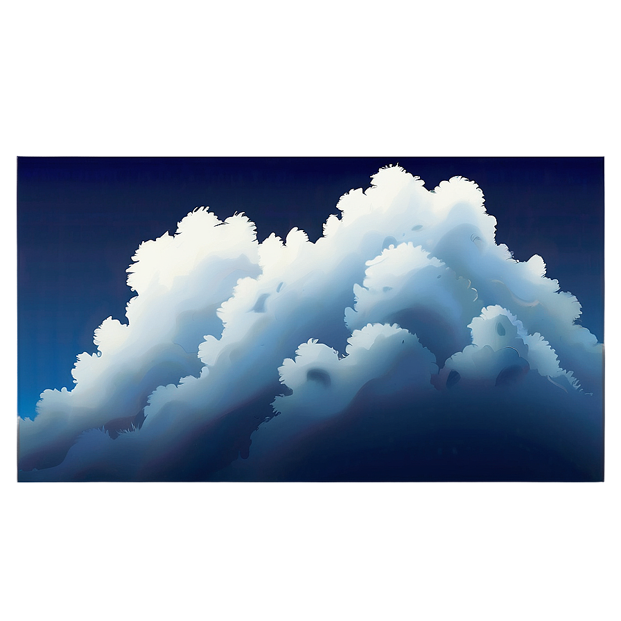 Cartoonish Blue Clouds Png Ico38