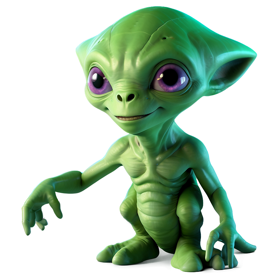 Cartoonish Cute Alien Png 06292024