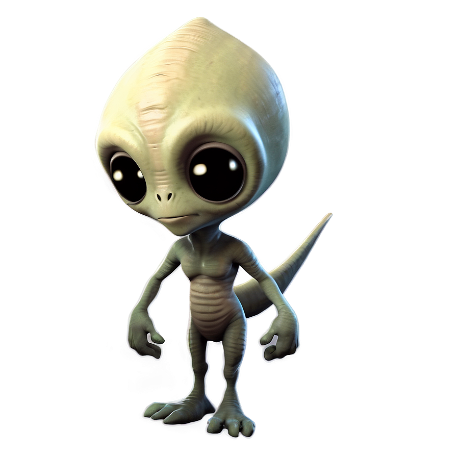 Cartoonish Cute Alien Png Qyq43