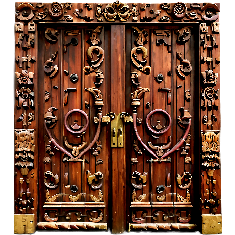 Carved Antique Door Png 06292024