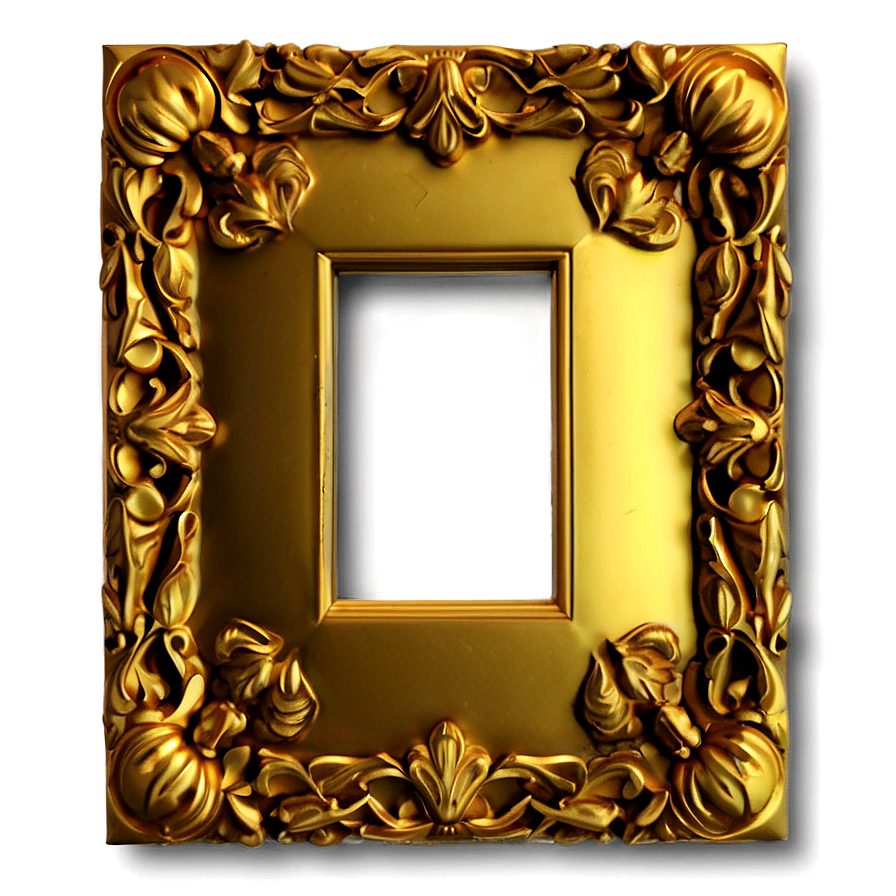 Carved Gold Frame Png Bft