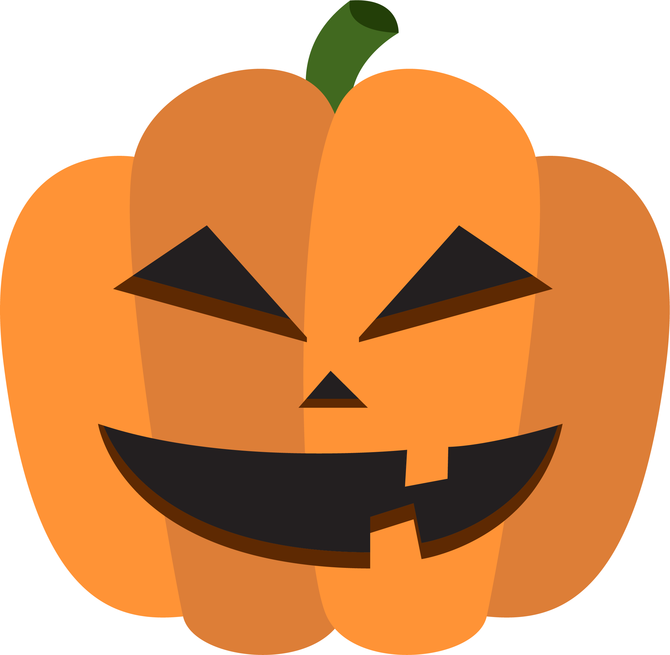 Carved Halloween Pumpkin Graphic