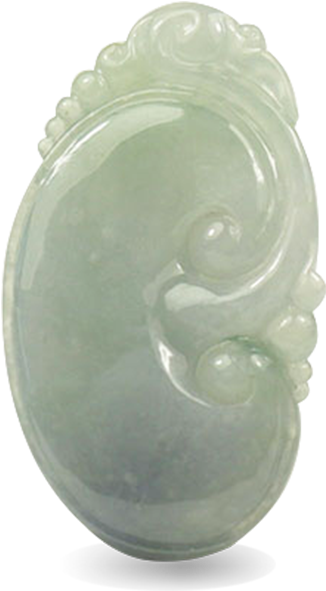 Carved Jade Diskwith Dragon Motif