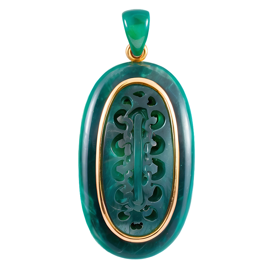 Carved Jade Pendant Png 77