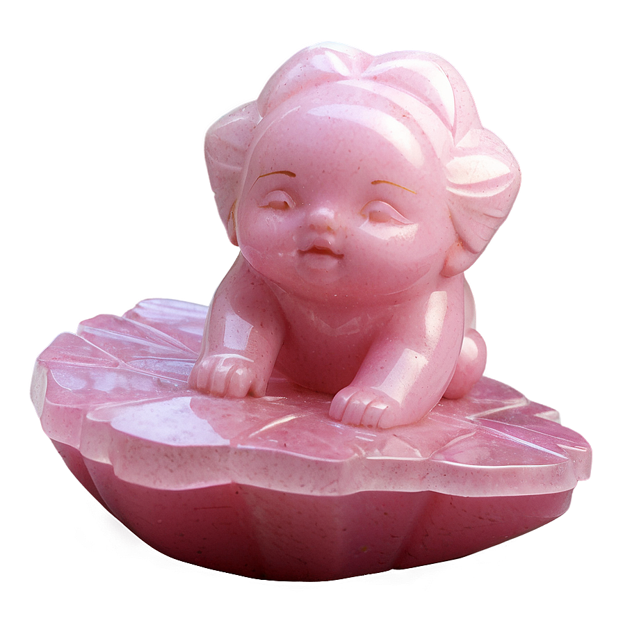 Carved Rose Quartz Figurine Png 06272024