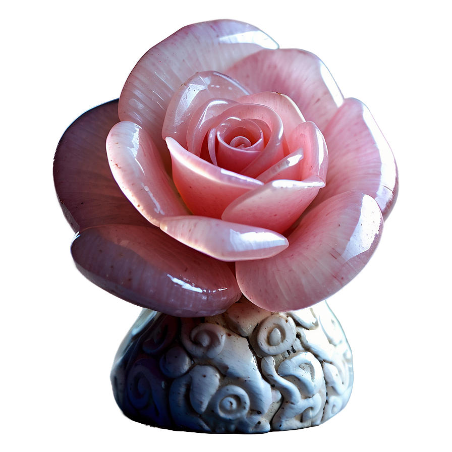 Carved Rose Quartz Figurine Png Iyt