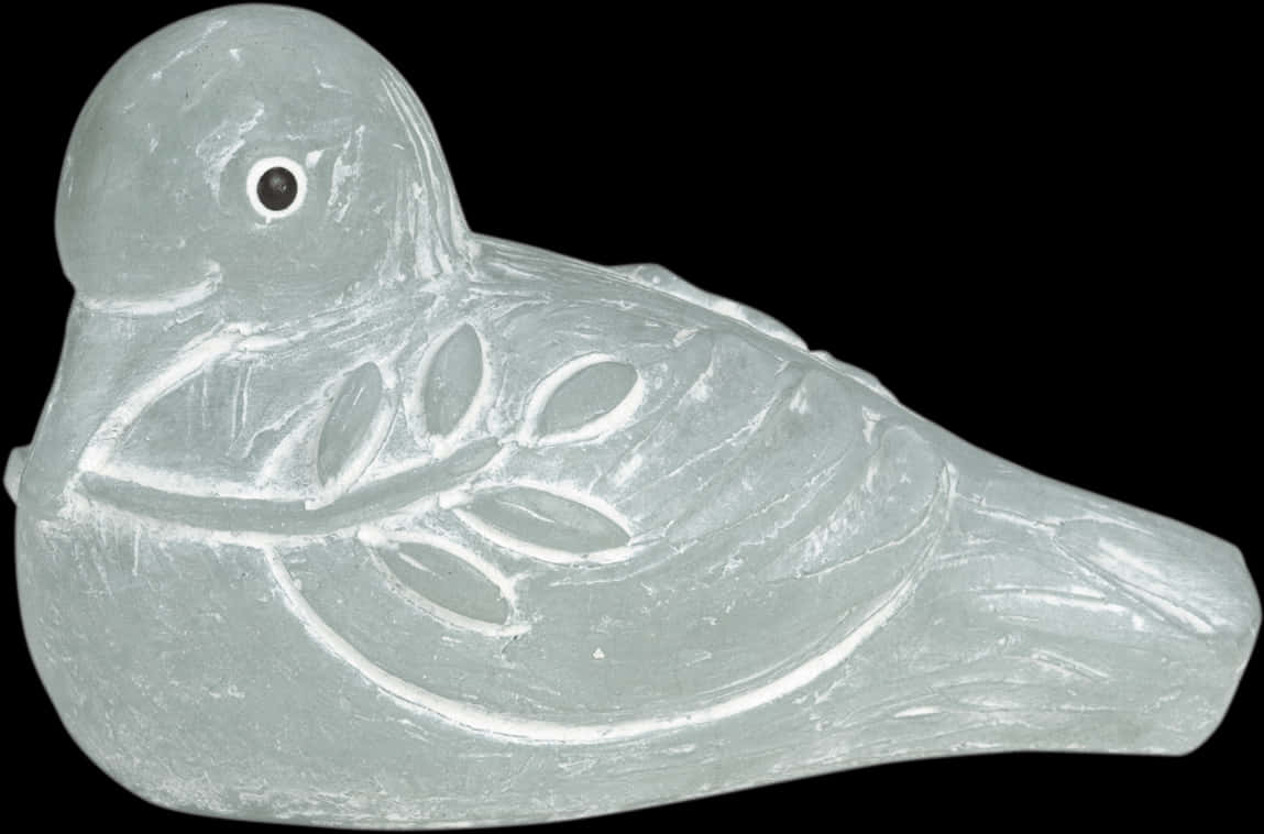 Carved Soapstone Dove Sculpture