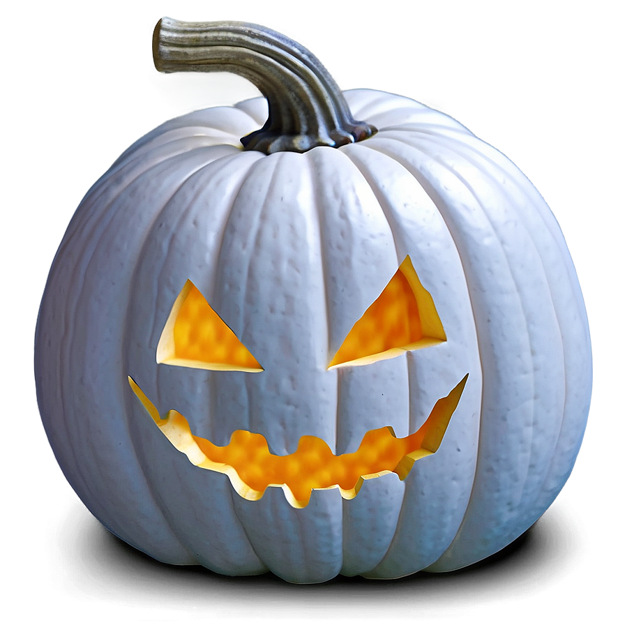 Carved White Pumpkin Png Oql