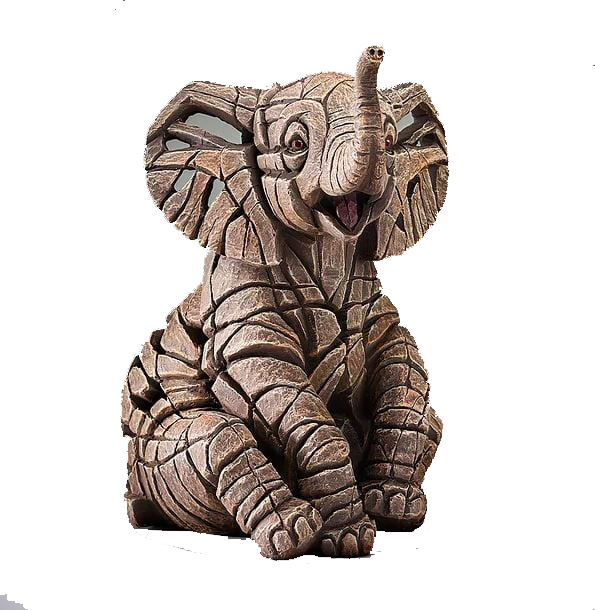 Carved Wooden Elephant Sculpture