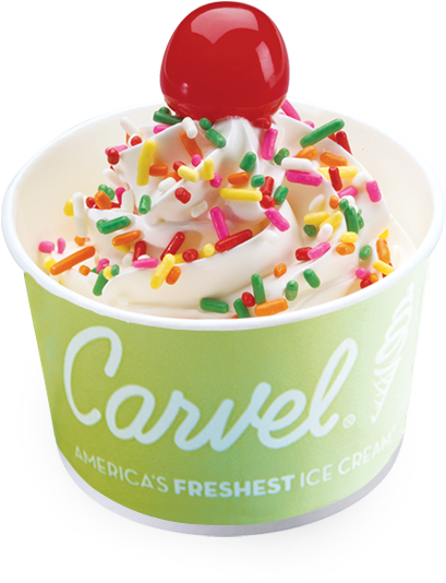 Carvel Ice Cream Cupwith Sprinklesand Cherry