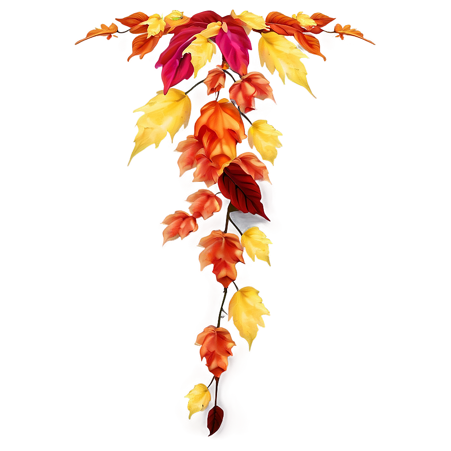 Cascading Autumn Leaves Png Vtx96