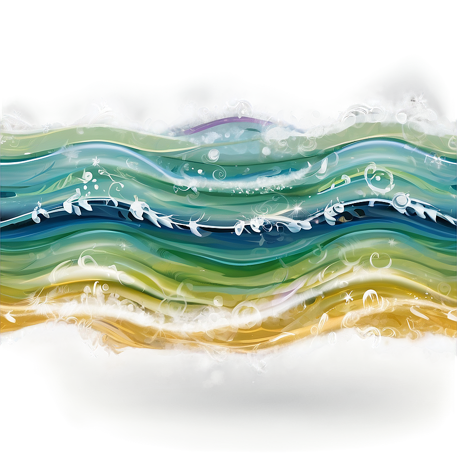 Cascading Waves Png 9