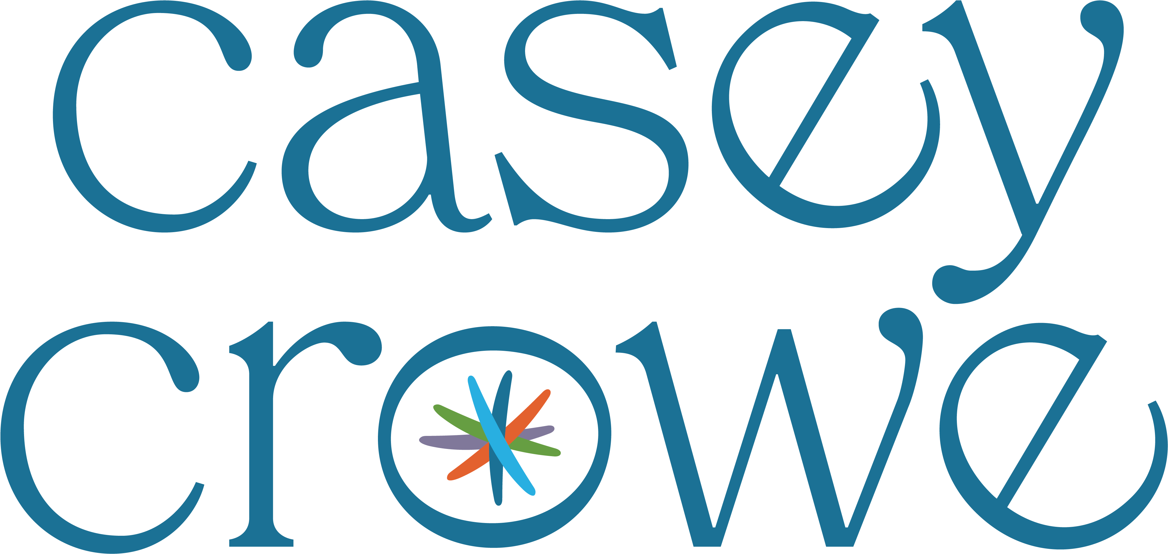 Casey Crow Logo_ Blue Background