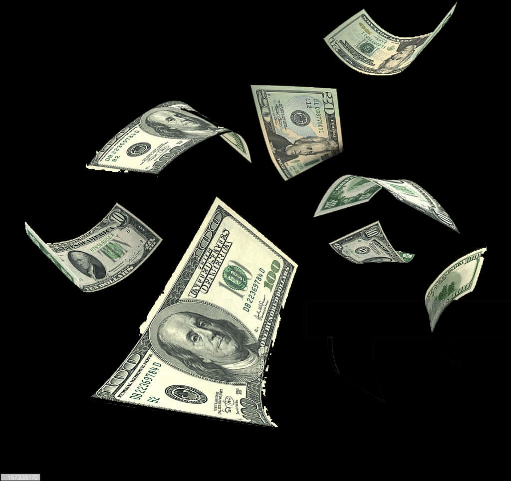 Cash Falling Black Background.jpg