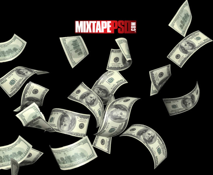 Cash Rain Mixtape Cover Design