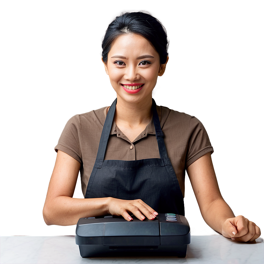 Cashier Serving Customer Png Pxg6