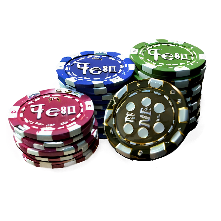 Casino Chips Spread Png 06122024