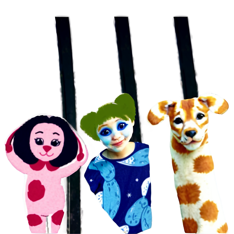 Cast With Animal Stickers Png Hpd