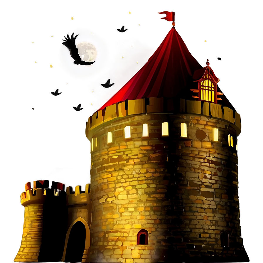 Castle At Night Png 05032024