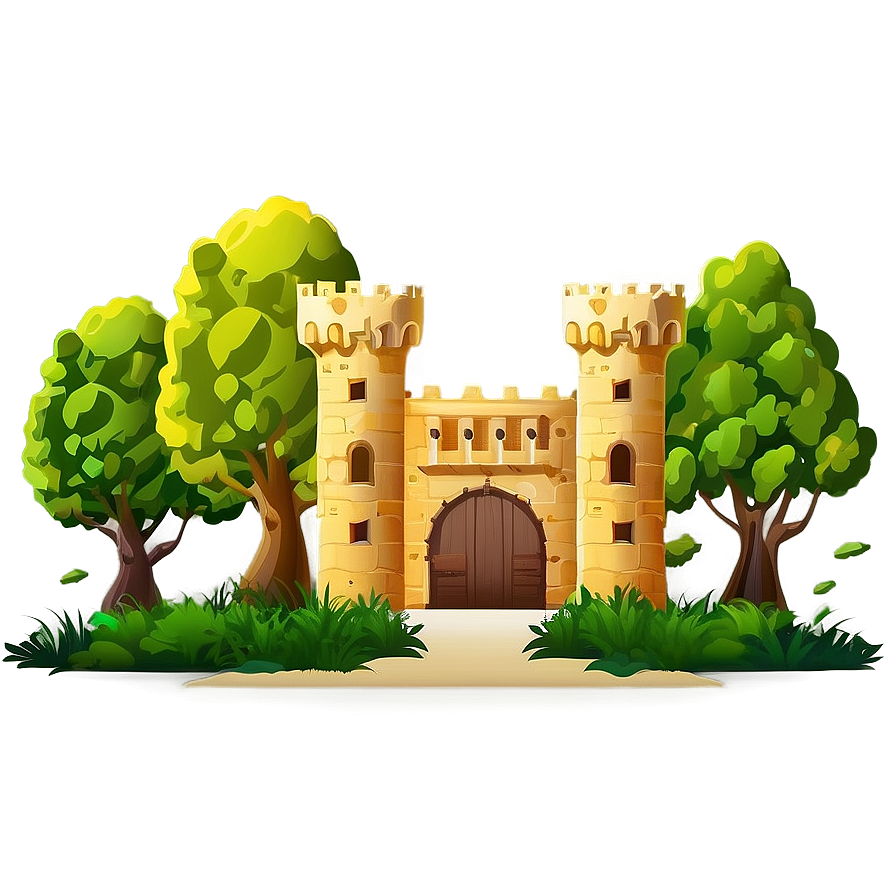 Castle In Forest Png 96