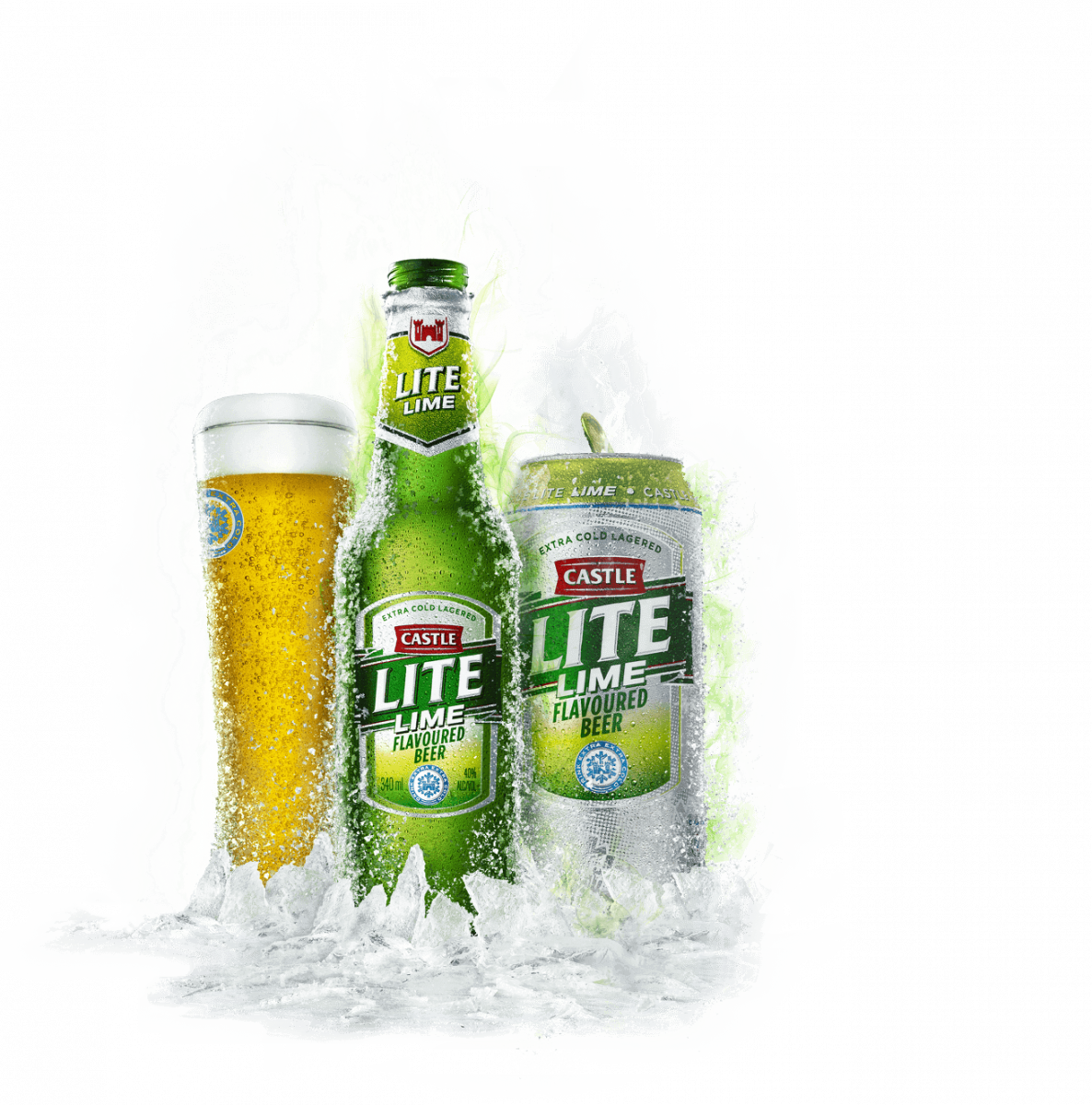 Castle Lite Lime Beer Splash