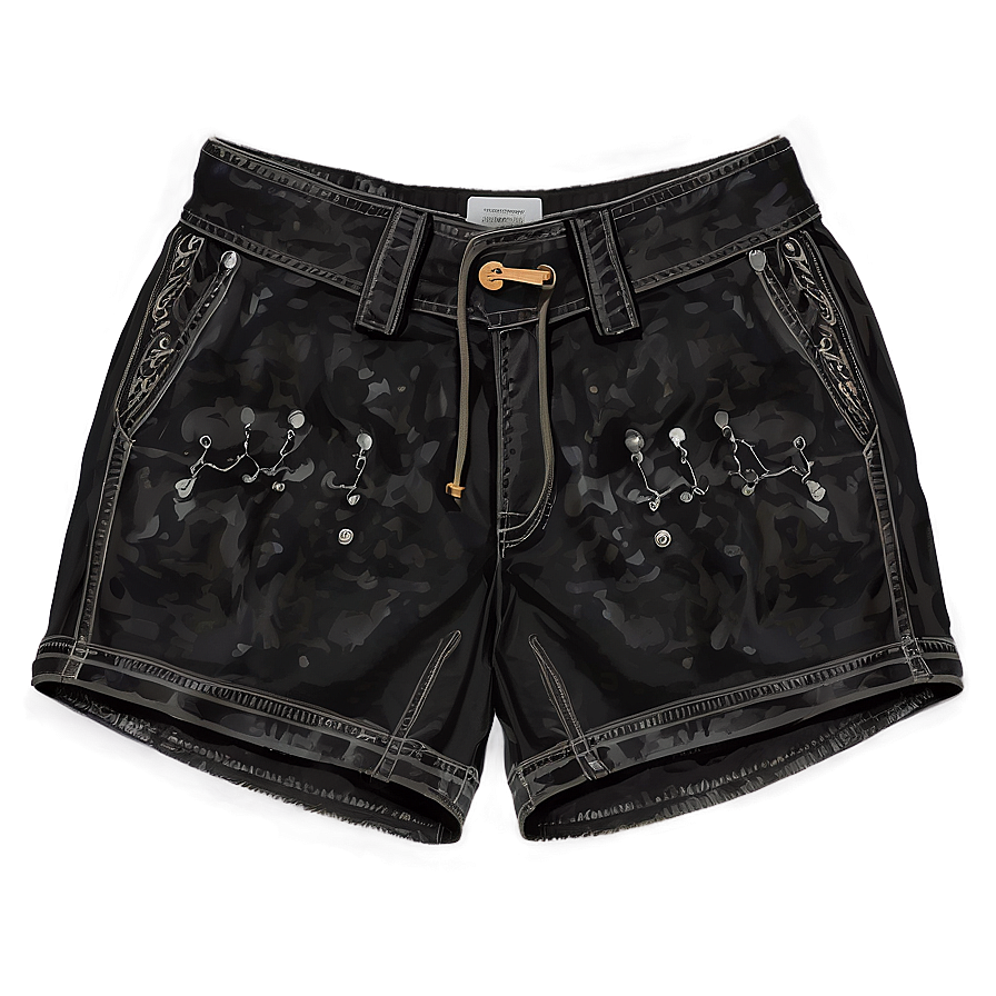 Casual Black Shorts Png 28