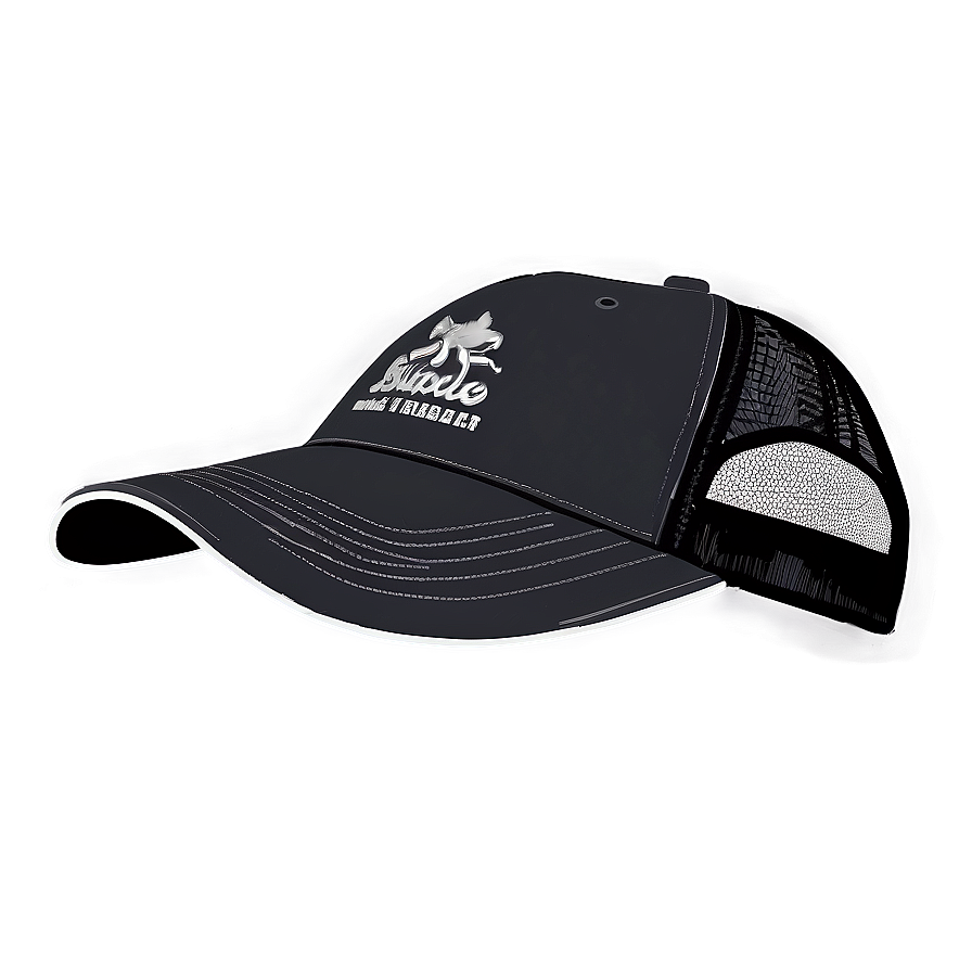 Casual Black Trucker Hat Png Hfc19