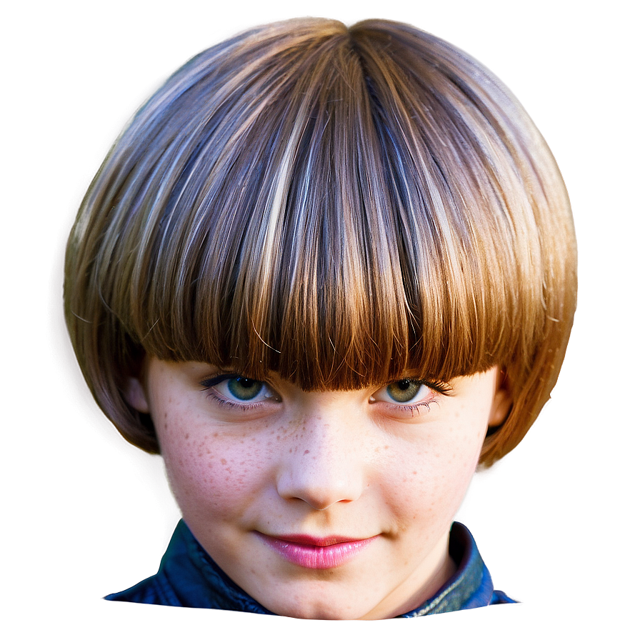 Casual Bowl Haircut Style Png 06212024