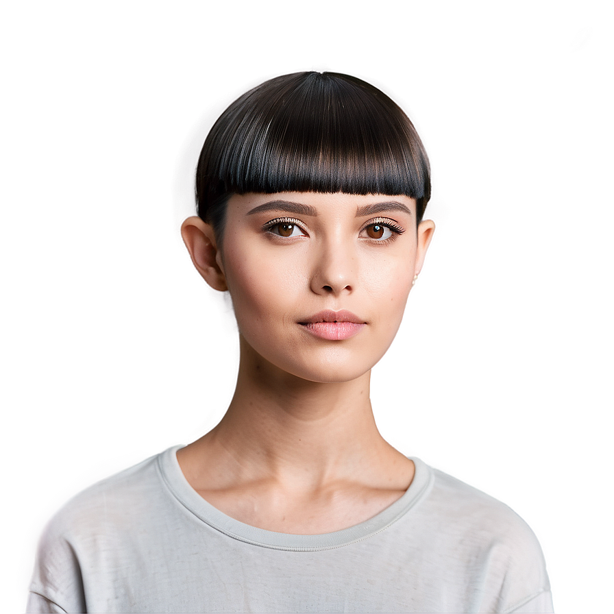 Casual Bowl Haircut Style Png Imc92