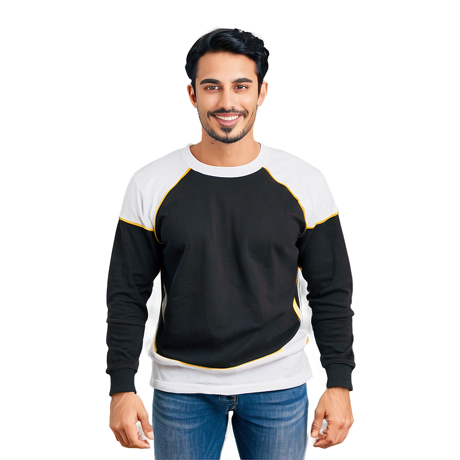 Casual Crewneck Top Png Bnx34