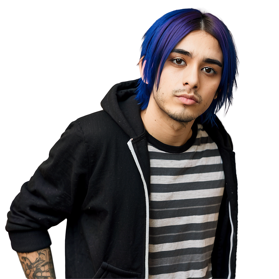 Casual Emo Hair Look Png Dok80