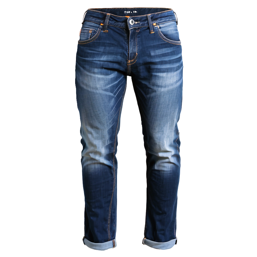 Casual Folded Jeans Png Hvc14