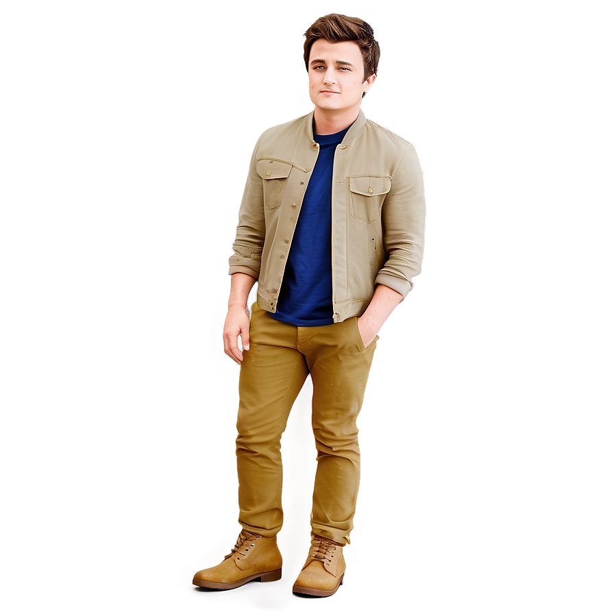 Casual Look Josh Hutcherson Png 06202024