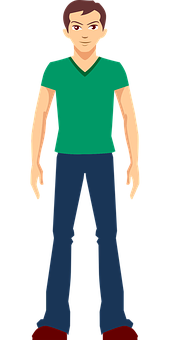 Casual Man Vector Illustration